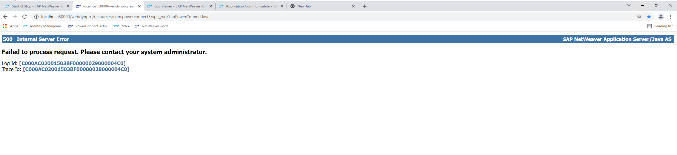1. Error When Logging into PowerConnect Administrative Console in PO1.png